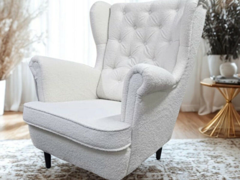 FOTEL USZAK LAMBI BOUCLE