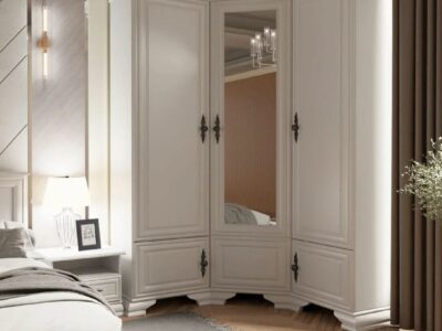 SZAFA NAROŻNA Z LUSTREM WERSAL - FURNIMASTER