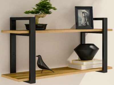 PÓŁKA LOFT 90 CM DAB CRAFT ZŁOTY