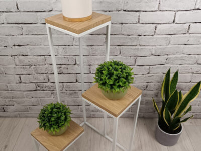 STOJAK NA KWIATY "LOFT LOFTLINE KASKADOWY PRO 3" BM BLACK METAL