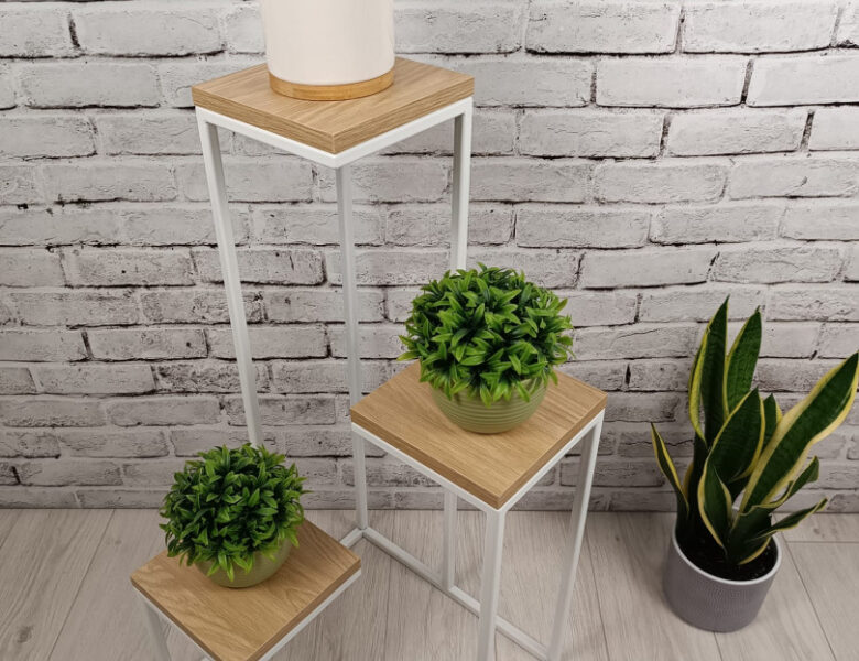 STOJAK NA KWIATY "LOFT LOFTLINE KASKADOWY PRO 3" BM BLACK METAL