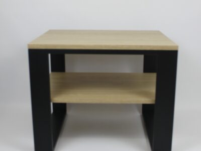 STOLIK KAWOWY Z PÓŁKĄ OD BM BLACK METAL