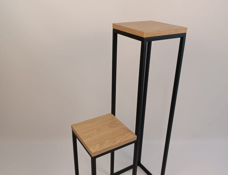 STOJAK NA KWIATY "LOFT LOFTLINE KASKADA 2" BM BLACK METAL