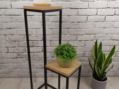 STOJAK NA KWIATY "LOFT LOFTLINE KASKADA 2" BM BLACK METAL