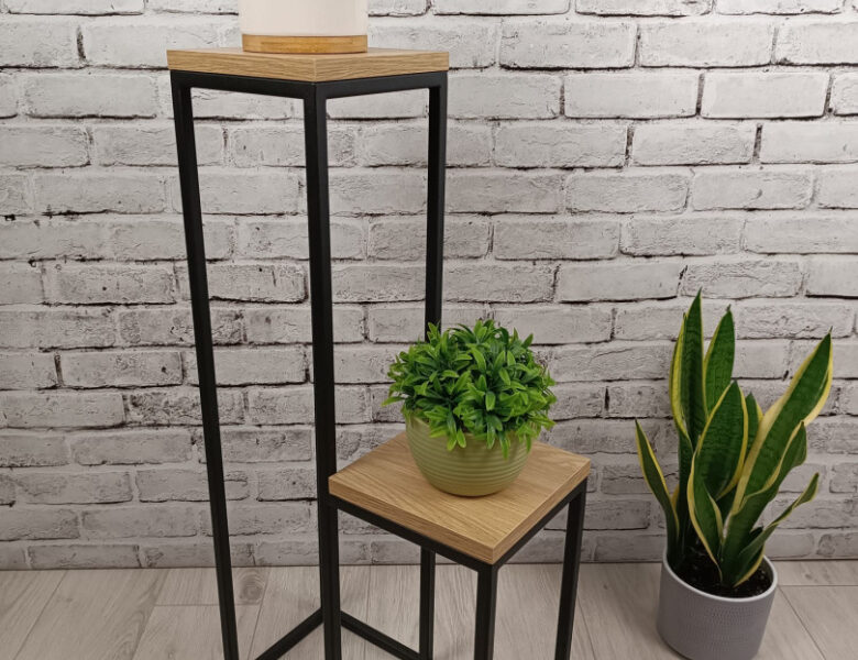 STOJAK NA KWIATY "LOFT LOFTLINE KASKADA 2" BM BLACK METAL