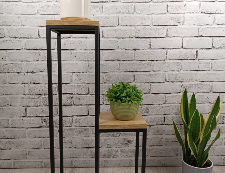 STOJAK NA KWIATY "LOFT LOFTLINE KASKADA 2" BM BLACK METAL