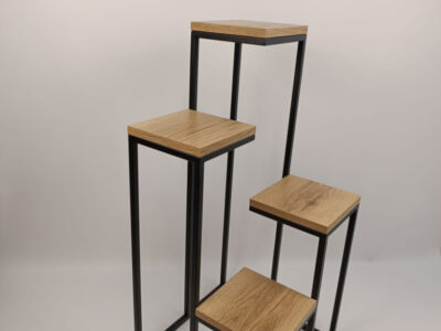 STOJAK NA KWIATY "LOFT LOFTLINE KASKADA 4" BM BLACK METAL