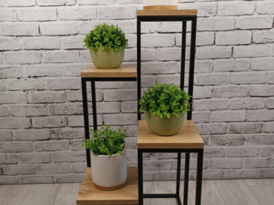 STOJAK NA KWIATY "LOFT LOFTLINE KASKADA 4" BM BLACK METAL