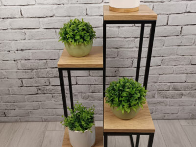 STOJAK NA KWIATY "LOFT LOFTLINE KASKADA 4" BM BLACK METAL