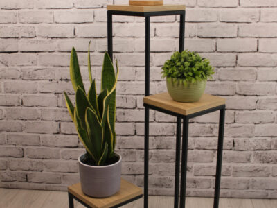 STOJAK NA KWIATY "LOFT LOFTLINE KASKADOWY PRO 3" BM BLACK METAL