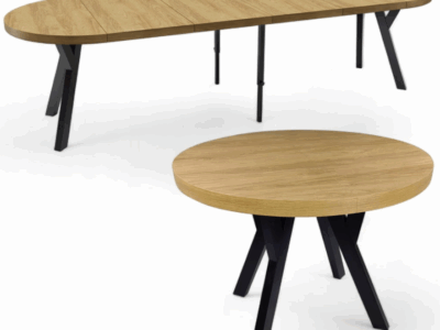 STÓŁ SOLIDNY OKRĄGŁY ROZKŁADANY POLSKIE-MEBLE.24