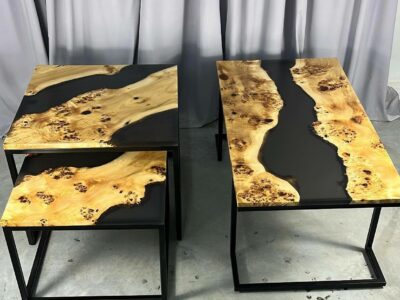 STOLIK / ŁAWA Z ŻYWICĄ - MEBLE BARTNIK