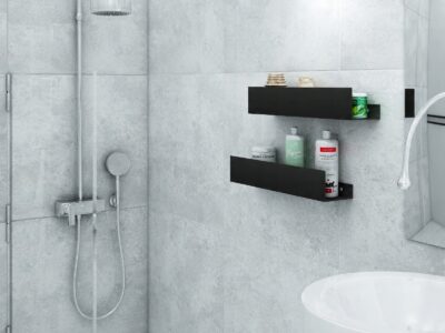 PÓŁKA SHOWER CZARNA - BRAUN MEBEL