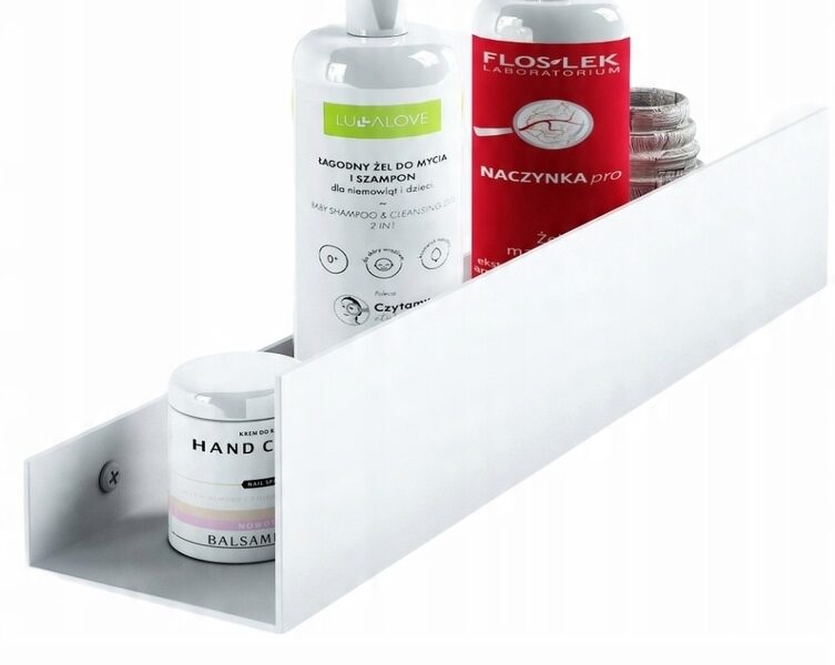 PÓŁKA SHOWER BIAŁA - BRAUN MEBEL